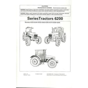 6200  Series Operators Manual - 3378164M3 - Massey Tractor Parts