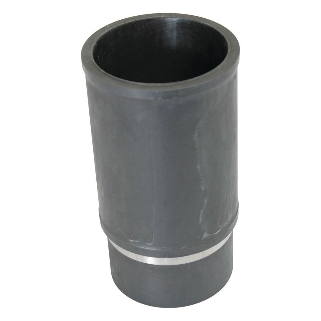 A cylindrical black PVC pipe coupling with a slightly wider middle section, similar to the precise engineering found in the Piston Liner (Finished) by Sparex, Part No. S.62036.