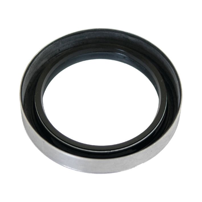 Close-up of an Oil Seal 100 x 75 x 17mm with a black inner ring, also known as a front crankshaft seal, used in machinery to contain fluids or gas and prevent leaks. Suitable for Fiat models and available from Sparex under Part No.S.62069.