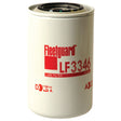 A Sparex Oil Filter - Spin On - LF3346 (Sparex Part No. S.62137) featuring a white casing with red text, including the model number and various specifications, is suitable for the New Holland 8830 tractor.