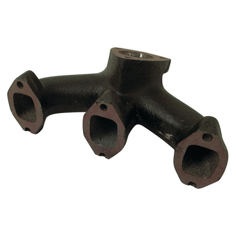 The Sparex Exhaust Manifold (3 Cyl.) | Part No. S.62153, a metal exhaust manifold with three rectangular ports, designed for a 3-cylinder engine and used in automotive engineering, is isolated on a plain white background.