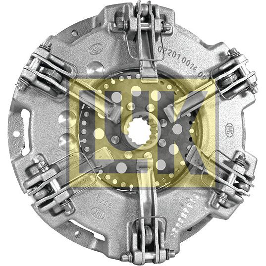 A metallic automotive clutch cover assembly with the Sparex logo overlay in yellow, featuring a dual cover design.