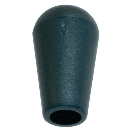 A black, cone-shaped gear knob from Sparex (Part No. S.62203) with a rounded top and an 8mm female thread at the hollow bottom.