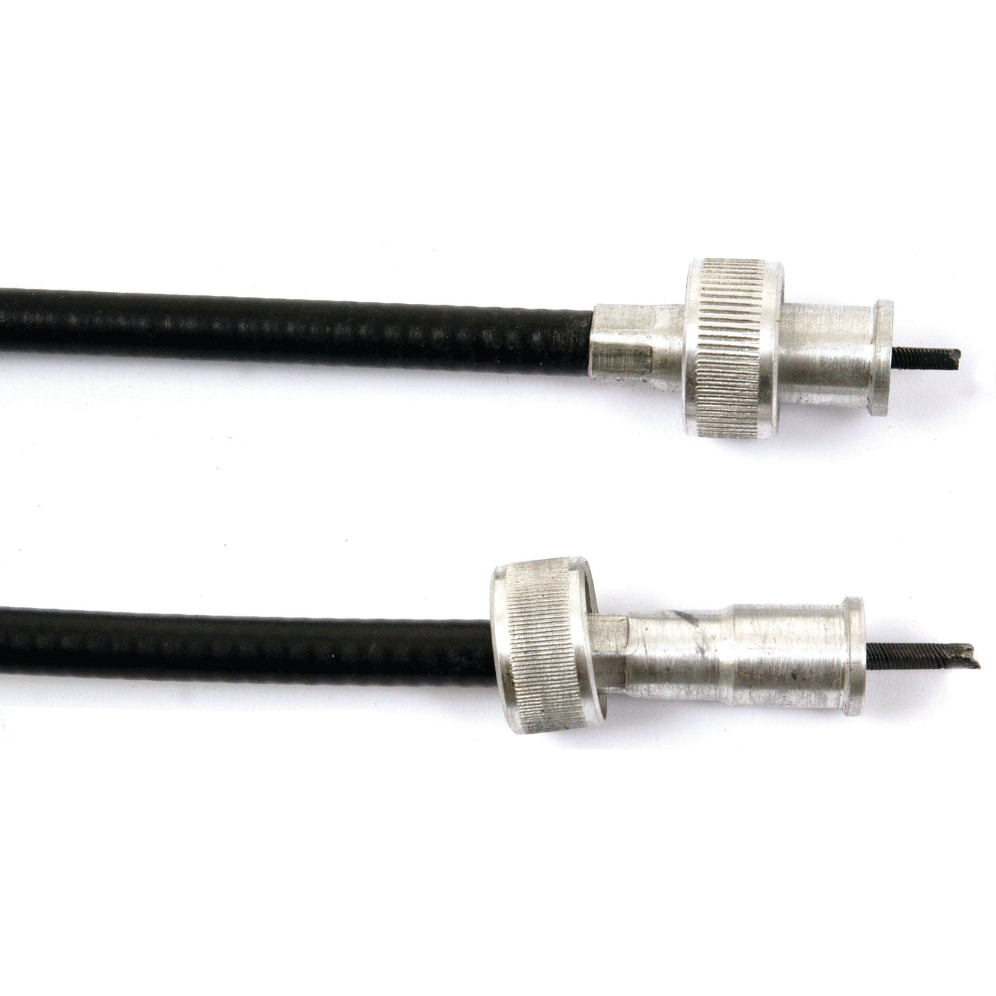 Two identical black Drive Cables from Sparex (Part No. S.62263), each measuring 860mm in length with silver metal connectors on both ends, are shown against a white background. One connector is fully extended while the other is retracted.