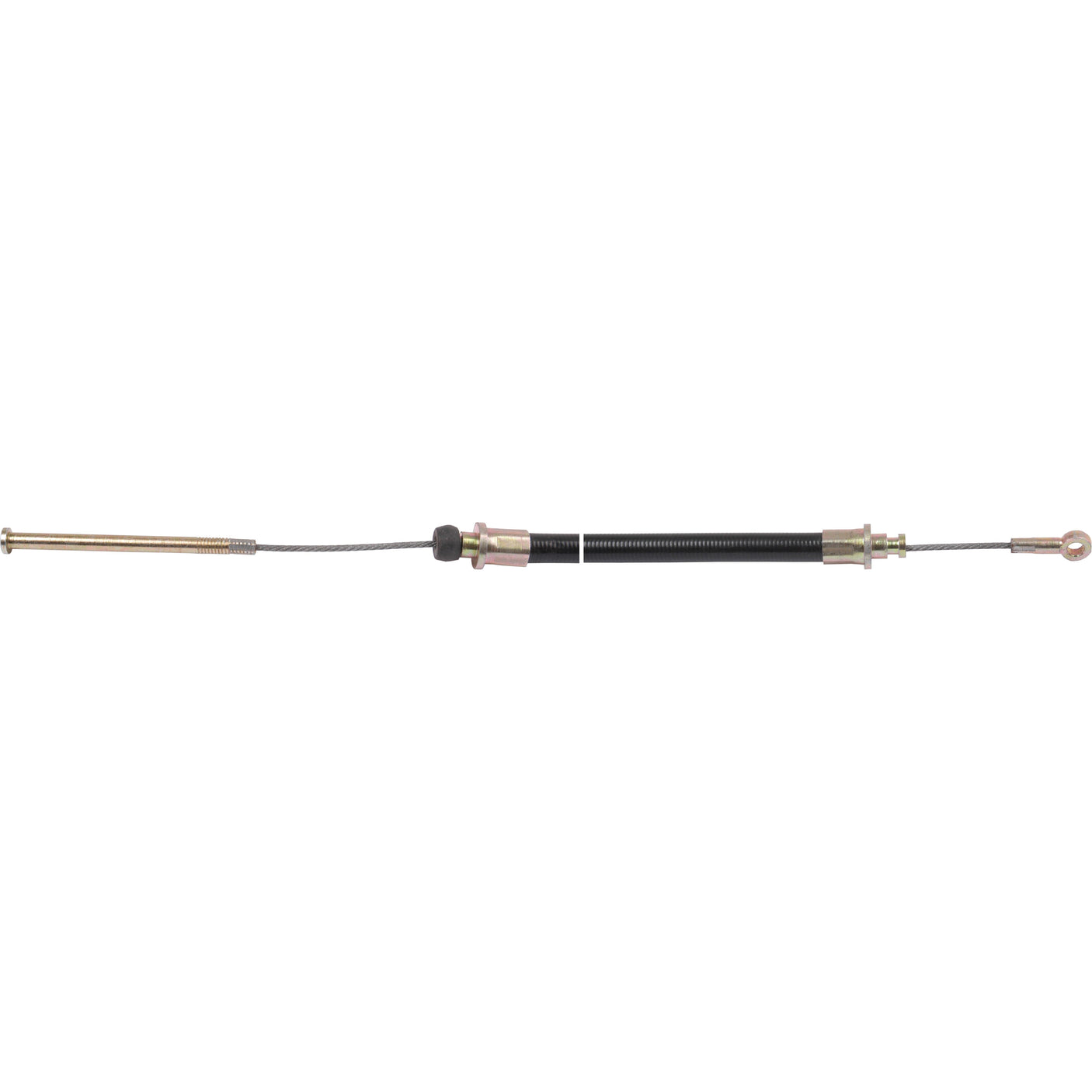 A Sparex Throttle Cable measuring 1817mm in length with an outer cable length of 1619mm, features metal connectors and a black sheath, making it ideal for automotive or machinery applications like those found in Fiat vehicles. (Sparex Part No.S.62269)