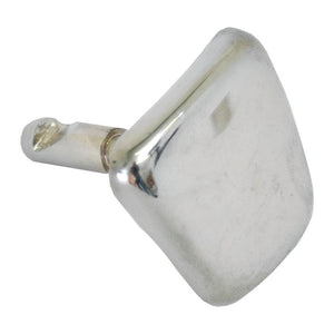 Close-up of the Cowl Pin featuring a polished, metallic surface; it has a square-shaped knob and a cylindrical stem for attachment, evoking the sturdy design typically seen in classic Fiat tractors. This product is identified by Sparex Part No.S.62289.