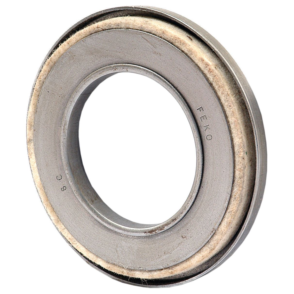 Close-up of a Sparex Oil Seal, 50 x 95 x 12mm with an inner felt lining, marked with text "FEKO," typically used in wheel hub assemblies.