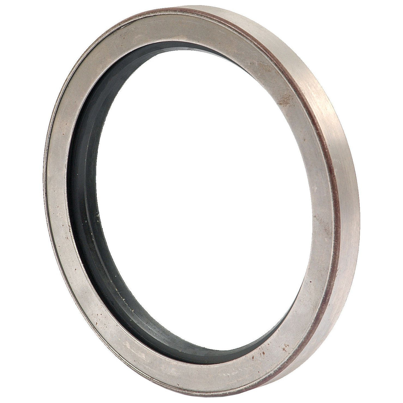 Close-up image of the Wheel Hub Seal | Sparex Part No. S.62309, a circular metal bearing with a rubber inner ring often used in Fiat tractor parts by the brand Sparex.