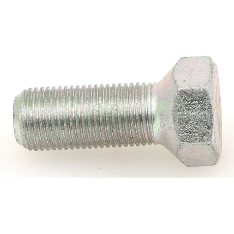 A close-up of a Sparex Cone Wheel Bolt M16 x 1.5 x 50mm (Part No. S.62321) features a threaded shaft and hexagonal head.