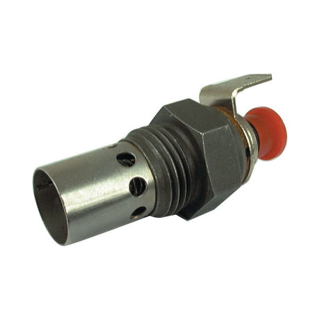 Heater Plug with a cylindrical body, threaded shaft, and red lever by Sparex (S.62361). Suitable for 12V systems and featuring an overall length that ensures versatility in various applications.