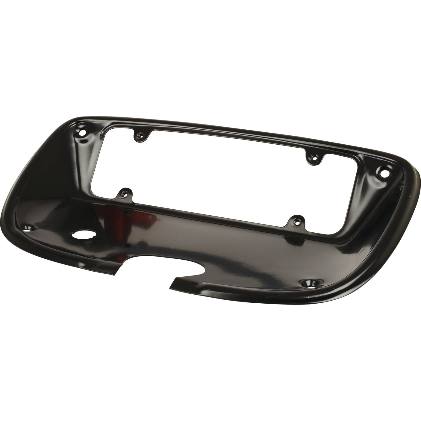 The Instrument Panel | Sparex Part No. S.62468 by Sparex is a black plastic car license plate holder featuring multiple screw holes for easy attachment, making it perfect for your Fiat.