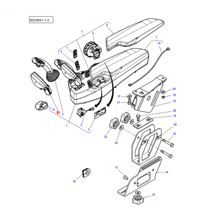 Massey Ferguson - Shifter - 6249011M91 - Farming Parts