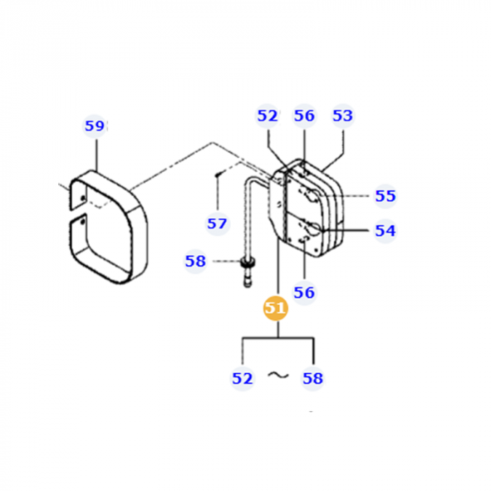 Massey Ferguson - Combination Lamp - 6256747M91 - Farming Parts