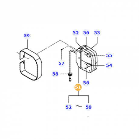 Massey Ferguson - Combination Lamp - 6256747M91 - Farming Parts