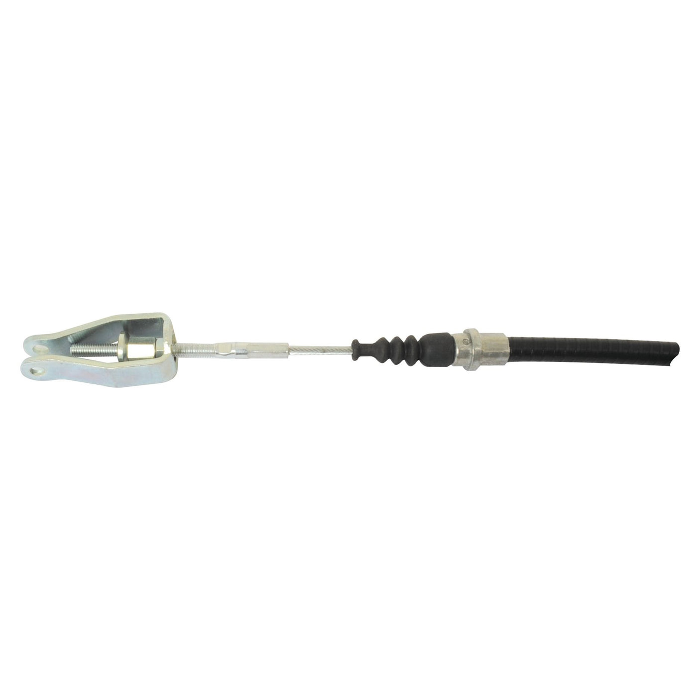 The Sparex PTO Cable (Part No. S.62630) is designed for Fiat 780 and Fiat 880, featuring a length of 1220mm, an outer cable length of 950mm, a robust metal mechanical construction with a threaded adjustment mechanism, and a durable black rubber sleeve.