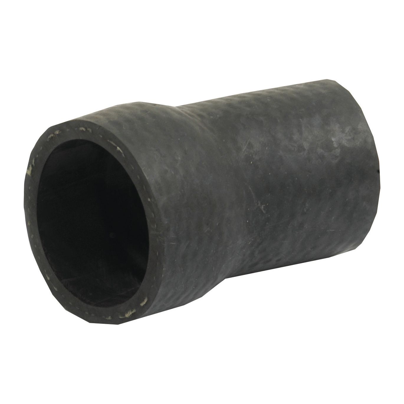 A black, cylindrical Sparex Bypass Hose connector (Sparex Part No. S.62692) with a textured surface, featuring an inner diameter of 37mm on the smaller end and 44.5mm on the larger end.