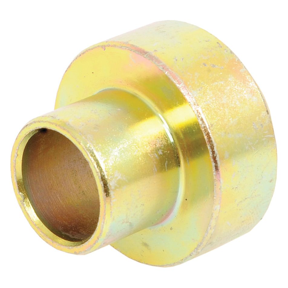 The Bush | Sparex Part No.S.62764, by Sparex, is a metal cylindrical adapter reminiscent of those used in Case IH machinery. It boasts a larger diameter on one end and a smaller diameter on the other, complemented by a smooth, reflective surface.