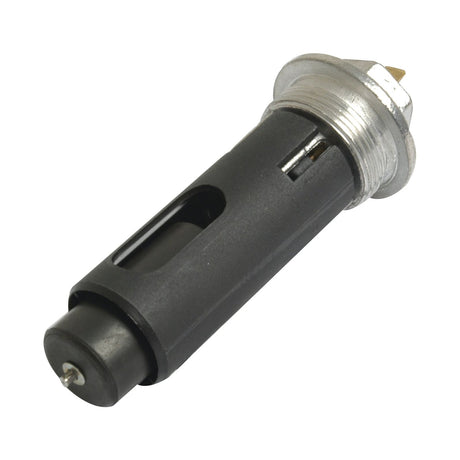 Close-up image of the Oil Level Switches (Sparex Part No. S.62777) by Sparex, featuring a black cylindrical body with a metal end, similar in build quality to components found in Fiat 100-90 and other vehicles.