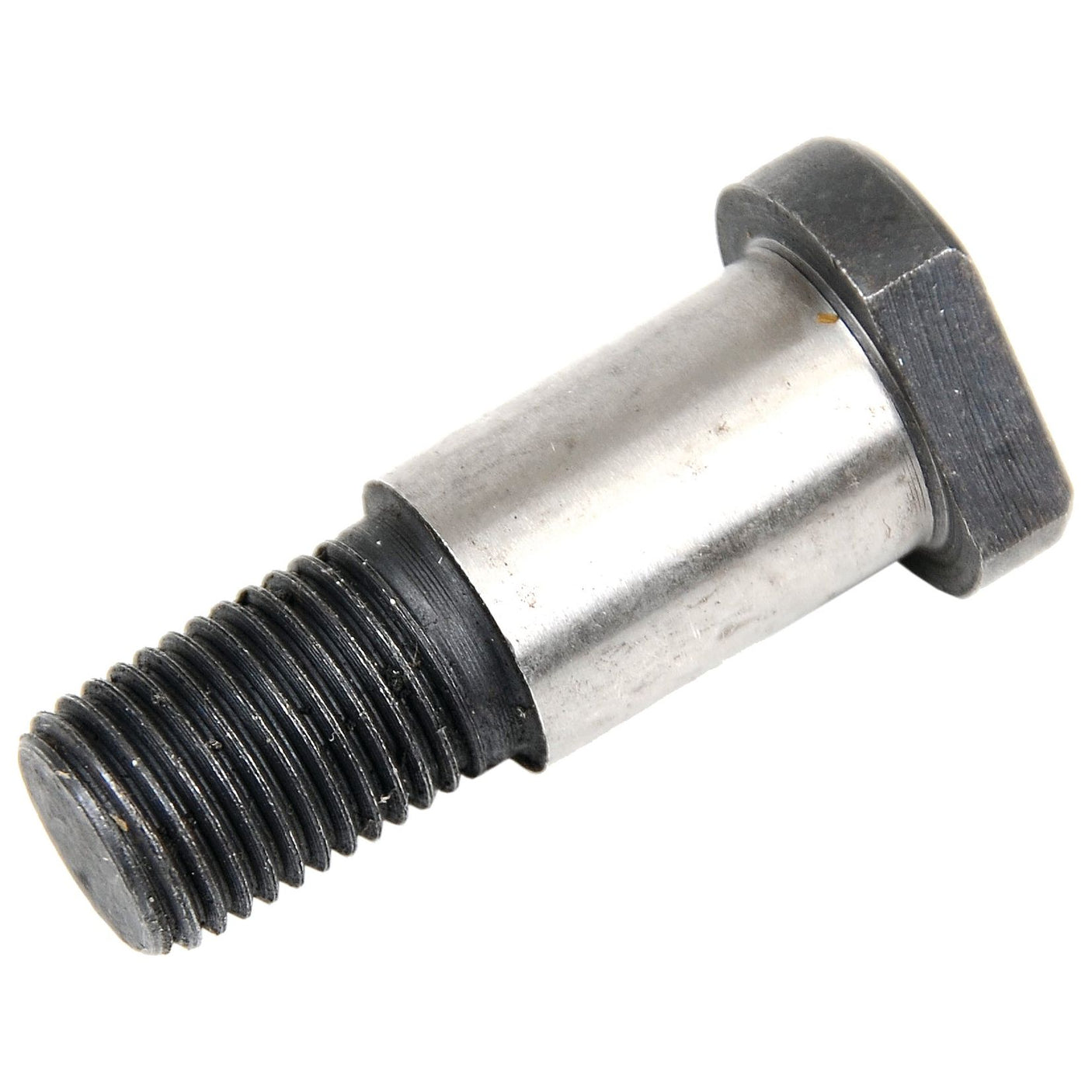 Introducing the PTO Shaft Bolt | Sparex Part No.S.62823, a high-quality metal bolt with a hexagonal head and threaded shaft, featuring a smooth cylindrical section between the head and threads, making it ideal for Case IH machinery. Brought to you by Sparex.