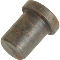 A small, cylindrical metal object with a flat top and a flange near the top edge, resembling the Sparex Transmission Lever Pin (Part No. S.62954), displays a slightly worn and rusty surface.