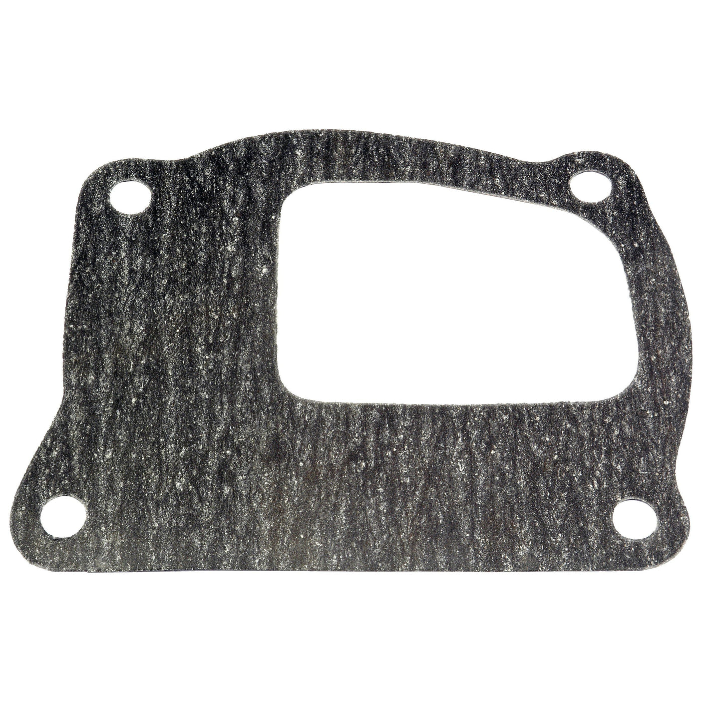 Introducing the Water Pump Gasket by Sparex (Part No. S.62984): A precisely engineered rectangular gasket featuring four bolt holes, crafted from durable Cellulosic Fibre Board. Ideal for effectively sealing mechanical components in water pumps, ensuring reliable performance and longevity.