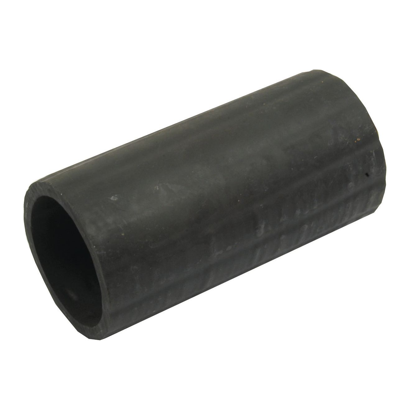 A black cylindrical rubber hose segment, specifically the Sparex Bottom Hose (Part No. S.63031) with an inner diameter of 50mm at both ends, is placed against a white background, secured in place by a sturdy hose clip.