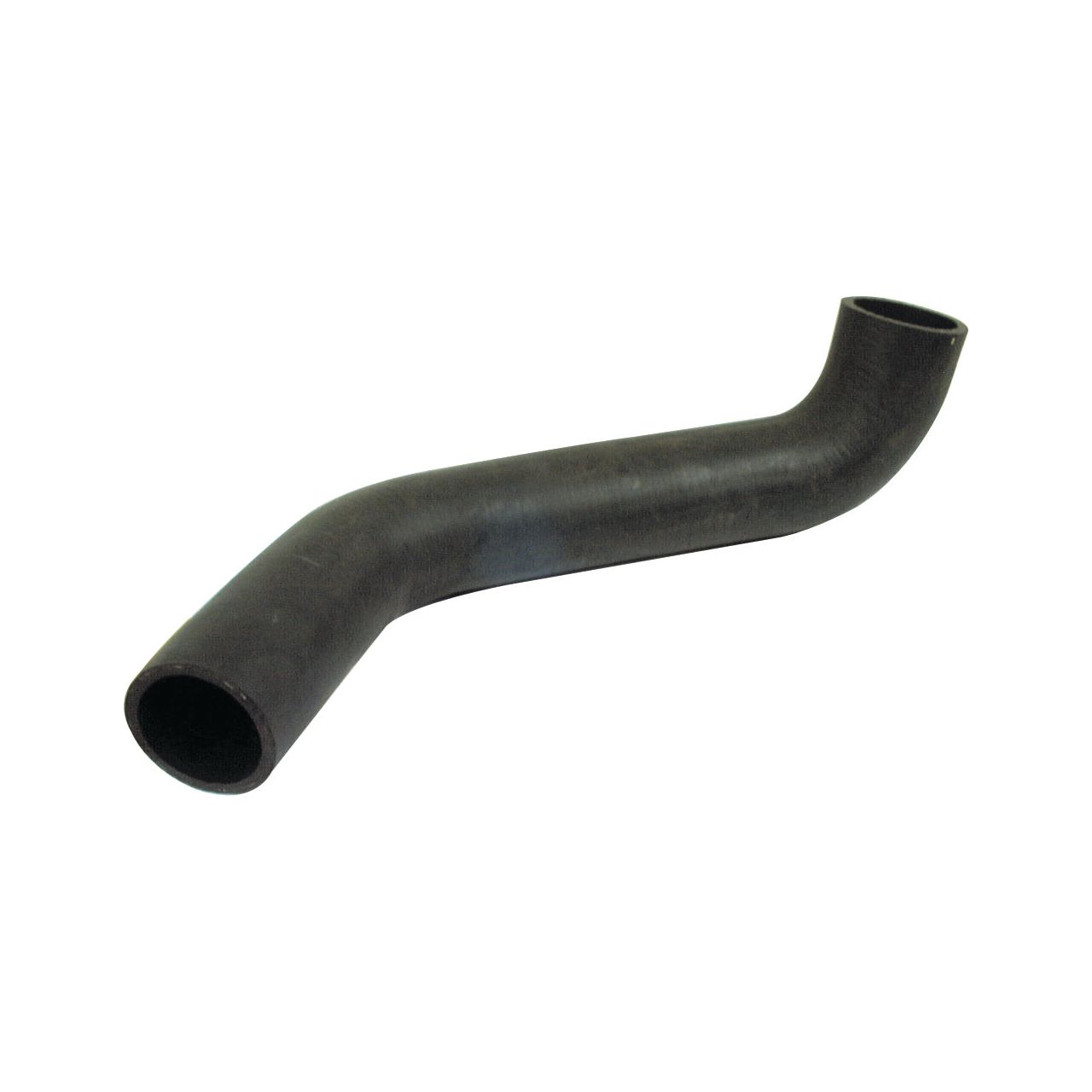 A Sparex Top Hose, with an inner diameter of 48mm at both ends, featuring an elbow-shaped bend and secured with a reliable hose clip. (Sparex Part No. S.63088)