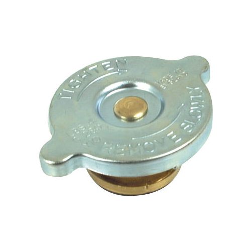 The Sparex Radiator Cap - S.63098 features two grips and embossed text instructions for tightening and removing, and is rated at 4psi.