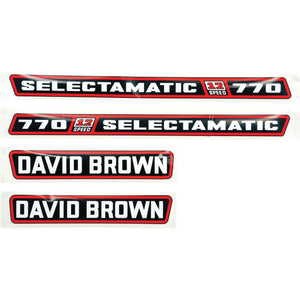 Decal Set - David Brown 770 Selectamatic
 - S.63342 - Farming Parts