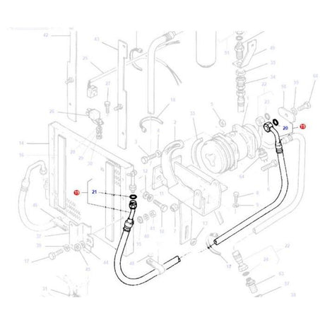 Massey Ferguson - Hose - 3614711M91 - Farming Parts