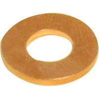 Imperial Copper Washers, ID: 2/5'' x OD: 5/6'' x Thickness: 0.0747'' - S.6371 - Farming Parts