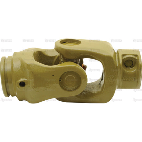 A beige metal PTO Coupling (U/J Size: 35 x 106.5mm), part of the Sparex Series AW24/W240, is designed for rotational motion transfer between two shafts, allowing for angular misalignment between them. It features a 1 3/8''-6 spline with a star profile and dimensions of 61 x 47 x 4.5mm (Sparex Part No.S.6432).