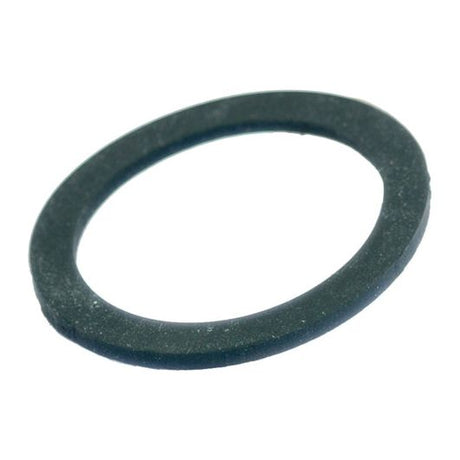 A black rubber fuel bowl sealing washer for Fiat tractor parts, Sparex Part No. S.64352.