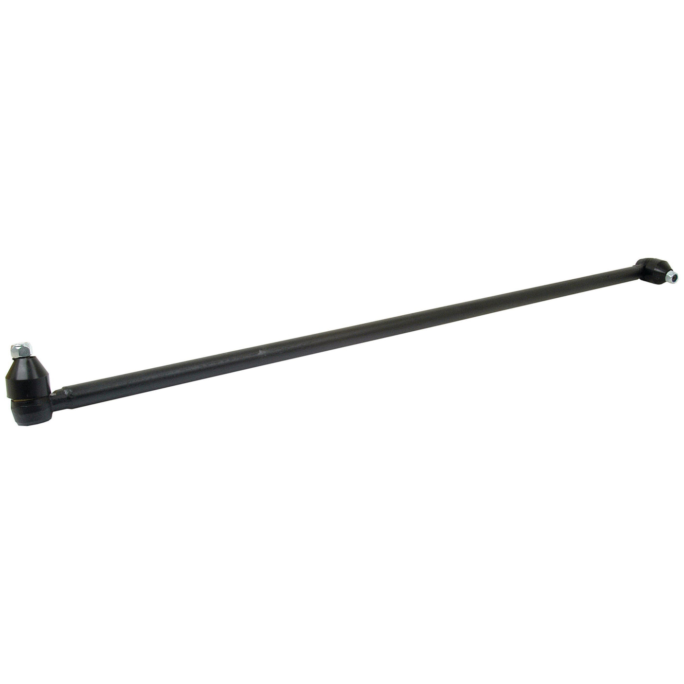 A long black metal Track Rod/Drag Link Assembly by Sparex, featuring M16 x 1.5 fittings on both ends, a diameter of 32mm, and a length of 1282mm – S.65043.