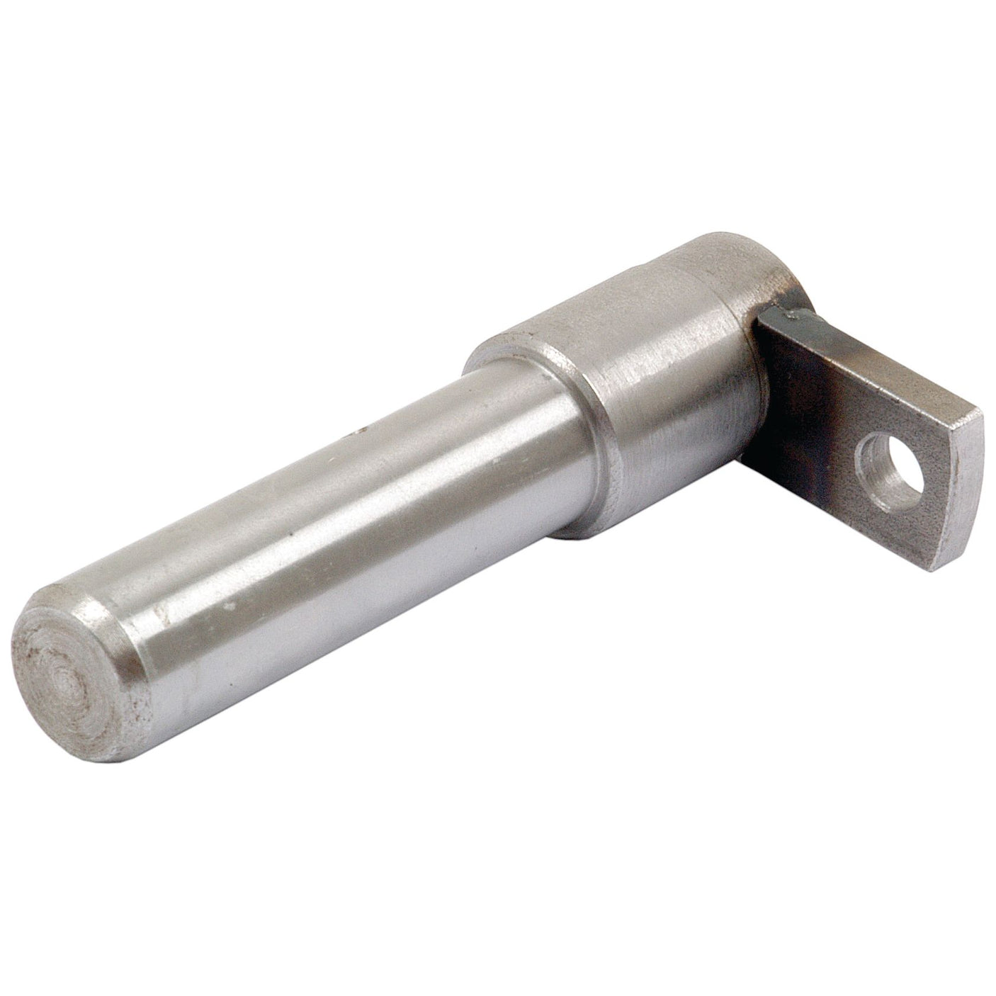 The Sparex Pin (Part No. S.65097) features a cylindrical body and a flat, perforated end for fastening, making it ideal for use in Fiat machinery or when integrated with Case IH steering cylinders.