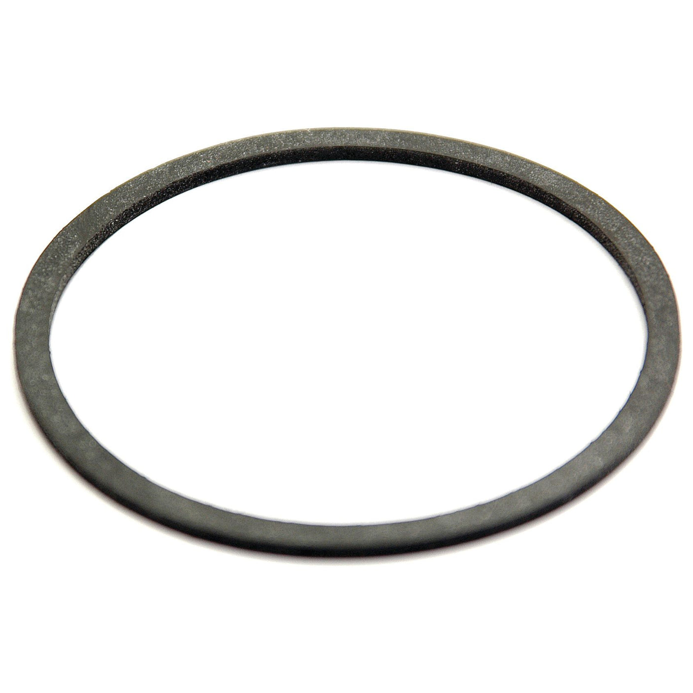 The Oil Seal from Sparex (Part No. S.65126) is a circular black rubber gasket featuring a smooth, flat surface and uniform thickness, designed for sealing or spacing applications and compatible with metric measurements of 46.1 x 52.5 x 1.75mm.