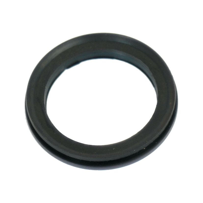 A Sparex Spindle Seal (Part No. S.65142) features a black rubber O-ring with a round shape and smooth surface, making it ideal for Ford/New Holland machinery.