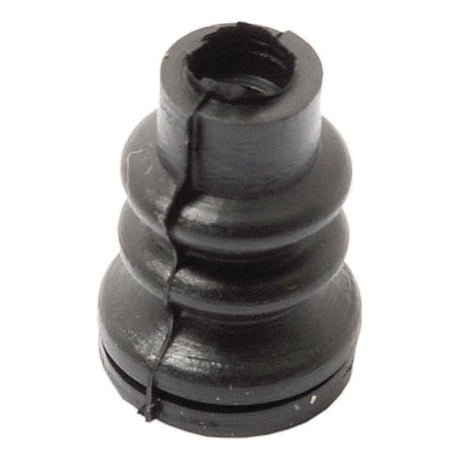 The Sparex Fuel Button Cover (Sparex Part No. S.65290) for Ford/New Holland, made from black rubber or plastic, features a vertical crack running through its body.