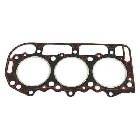 The Sparex Head Gasket - 3 Cyl. (BSD326, BSD329, BSD332, BSD333, 32D), part number S.65302, features three circular holes and multiple smaller holes for fastening.