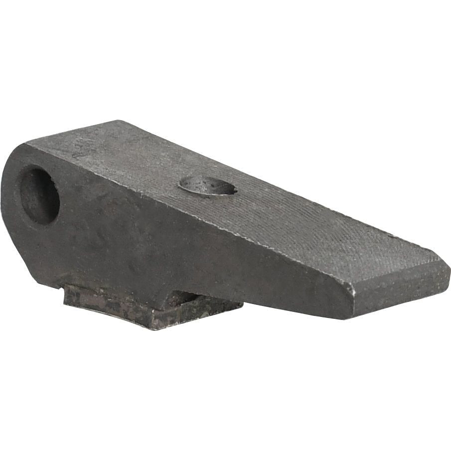 A metal wedge with a hole near its broad end and a flat base, the Sparex Brake Arm (Sparex Part No. S.65368) is ideal for use with Ford New Holland equipment.