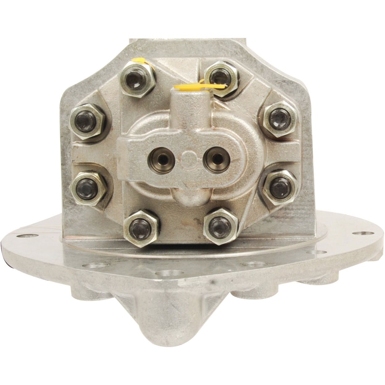 The Sparex Hydraulic Pump (Part No. S.65383) is a gear-type mechanical component featuring multiple bolts and nozzles on a metallic base, making it ideal for hydraulic pump or transmission-mounted applications.