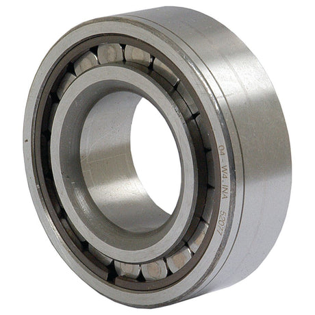 The Bearing - 52077 (S.65424) by Sparex, engineered specifically for Ford/New Holland tractors, boasts robust metal construction with inner and outer rings that encase a meticulously organized array of cylindrical rollers.