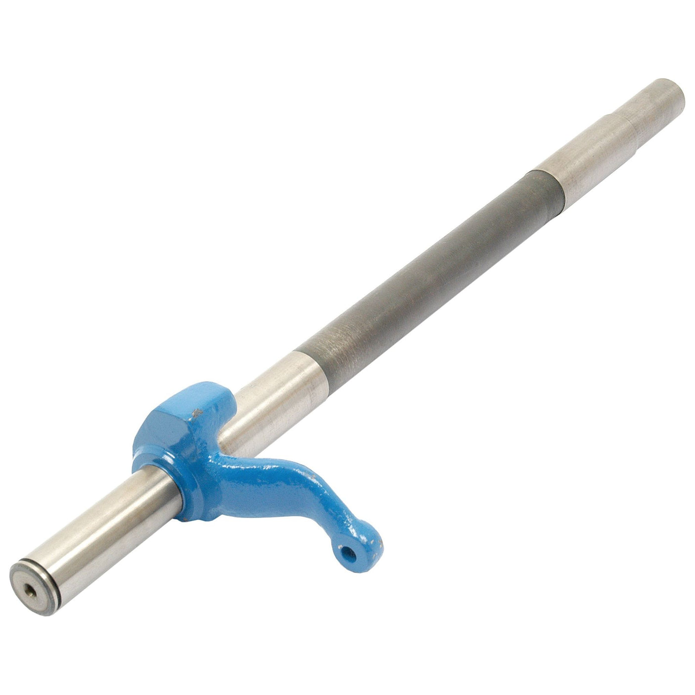 A Brake Pedal Shaft with a blue lever attached near one end, compatible with 5000 series tractors and identified as Sparex Part No. S.65506.