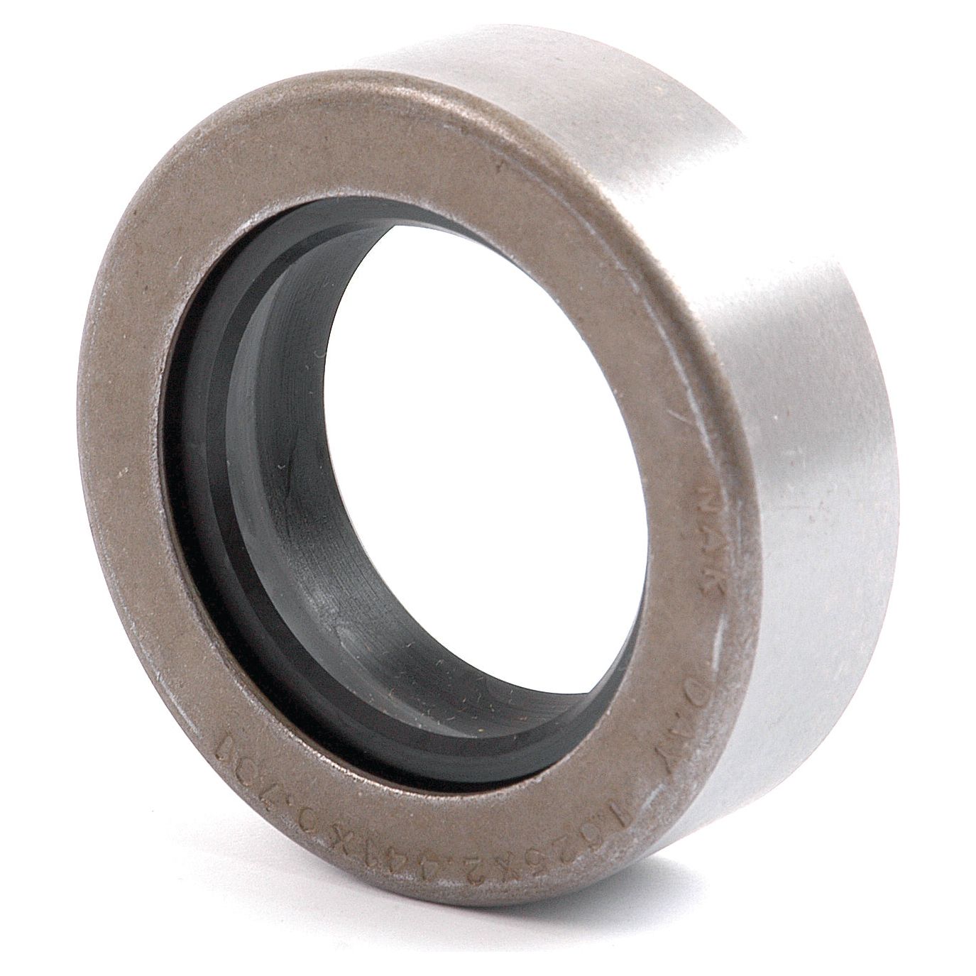 A metal cylindrical mechanical part with an inner ring and outer casing, typically used as a bearing in machinery like those found in Ford / New Holland equipment, is the Metric Rotary Shaft Seal, 37.5 x 60 x 20mm (Sparex Part No. S.65671) from Sparex.