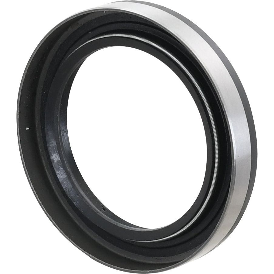 A close-up of a black cylindrical rubber and metal oil seal, marked with Sparex Part No.S.65672, featuring a smooth outer surface and a grooved inner edge; specifically, the Metric Rotary Shaft Seal (60 x 82.8 x 12mm).