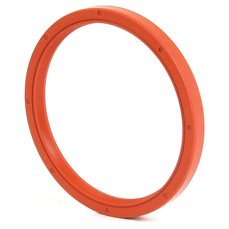 An orange circular gasket from Sparex, designated as Oil Seal 141 x 120 x 11.3mm (Part No. S.65673), featuring multiple small holes and a smooth surface.