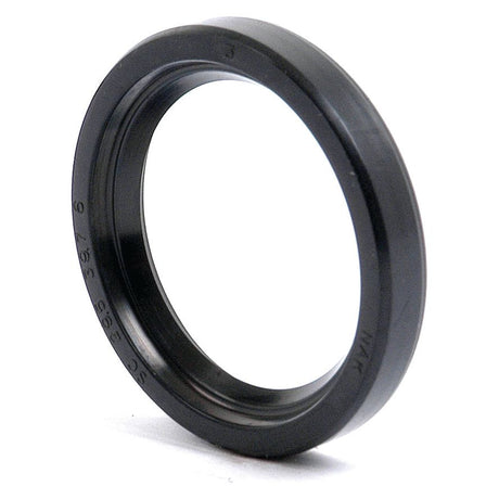 An Imperial Rotary Shaft Seal, 1 1/8'' x 1 9/16'' x 1/4'' Single Lip (Sparex Part No.S.65678) viewed from an angle against a white background.