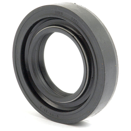 A black, circular rubber oil seal with a metallic spring around the inner edge is shown against a white background. The outer edge has visible text markings, identifying it as a Sparex Imperial Rotary Shaft Seal (1 7/8'' x 3 1/4'' x 5/8'') with part number S.65680, suitable for Ford / New Holland applications.