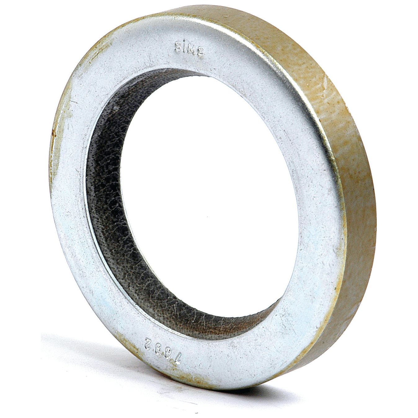 An Imperial Rotary Shaft Seal, measuring 2 3/16'' x 3 1/4'' x 1/2'', is displayed against a white background. This classic component, also known as Sparex Part No.S.65693, is compatible with Ford / New Holland machinery.