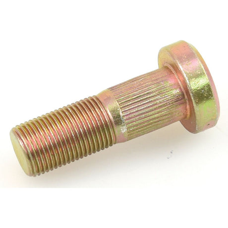 Close-up of a Wheel Stud 3/4'' x 2 5/16'' (UNF) Grip Ø: 25/32'', featuring a knurled metal stud bolt with a flange head and threaded end, by Sparex (Part No. S.65713), on a white background.